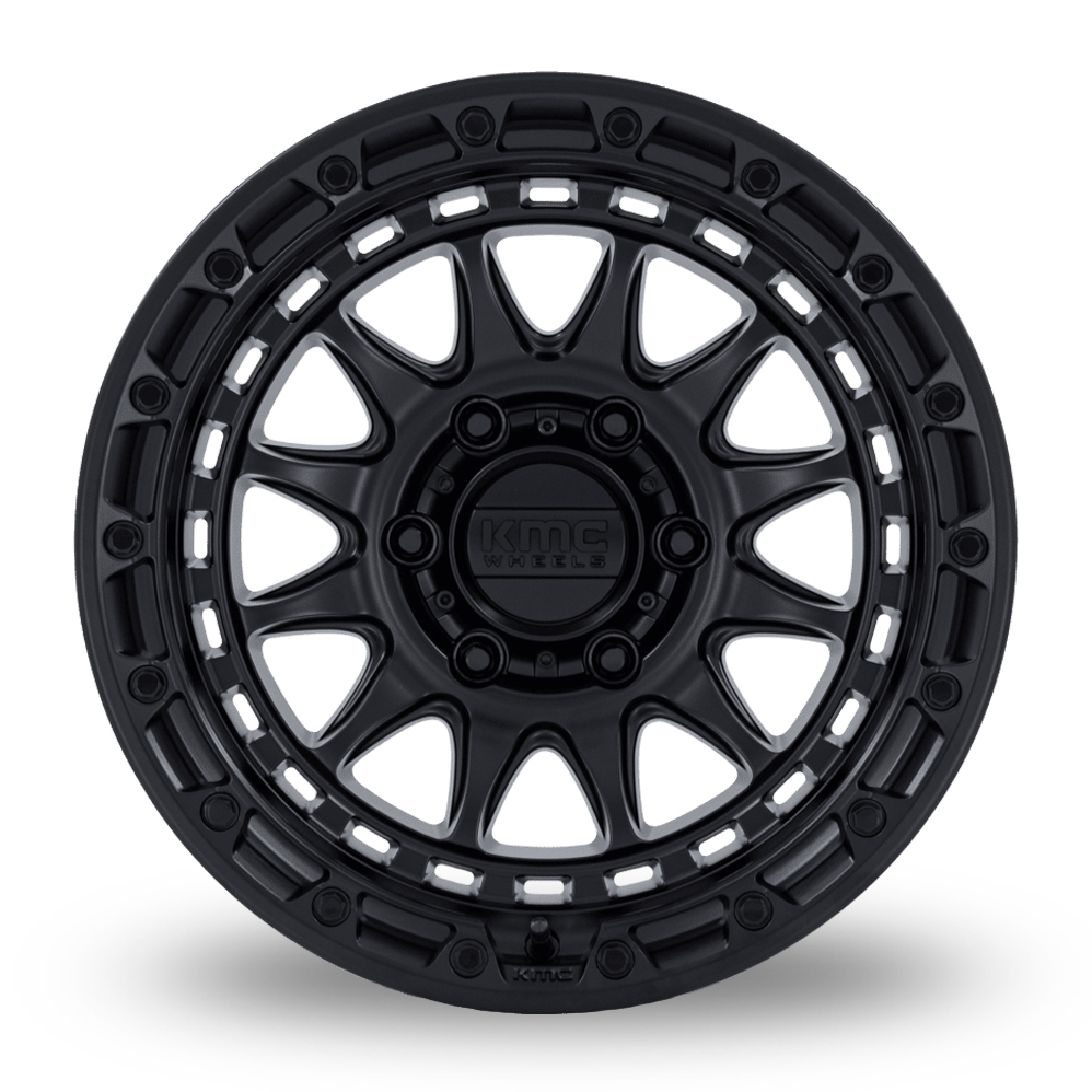 17" KMC KM556 Crux (USA Warehouse) Blackout Alloy Wheels