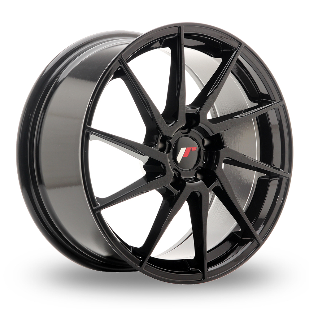 Japan Racing JR36 (8.5x20) (Custom Fitment) Gloss Black Alloy Wheels