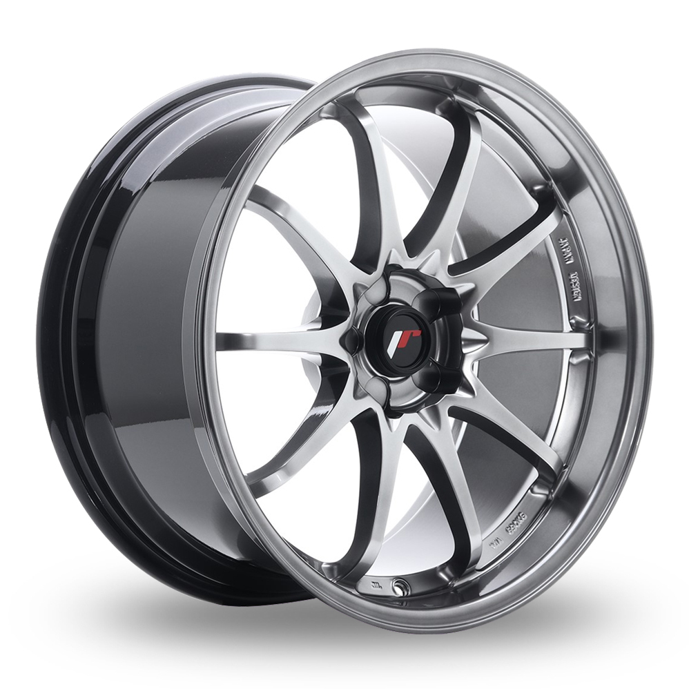 Japan Racing JR5 (8.5x19) (Custom Fitment) Hyper Black Alloy Wheels