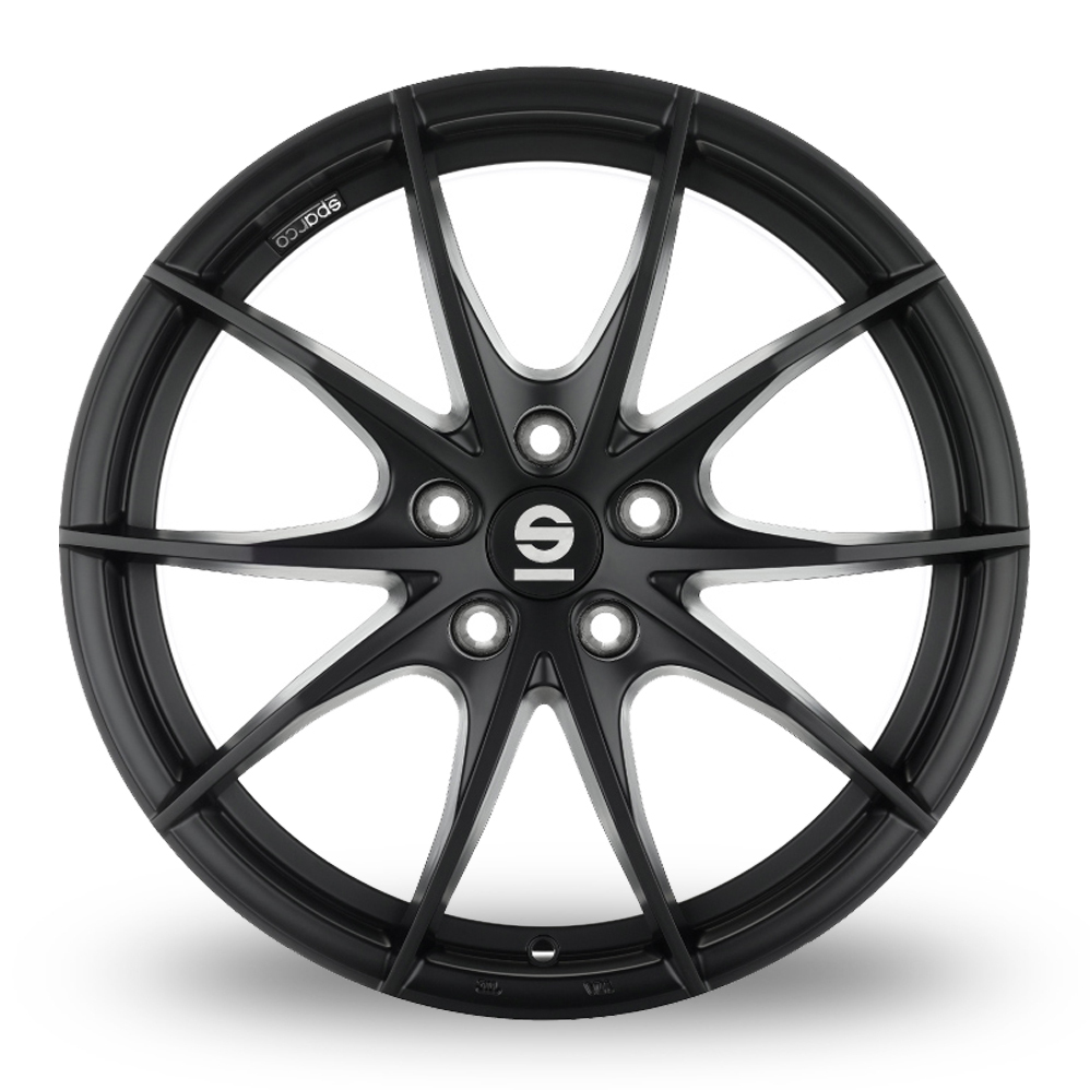 18" Sparco Trofeo 5 Matt Black Alloy Wheels