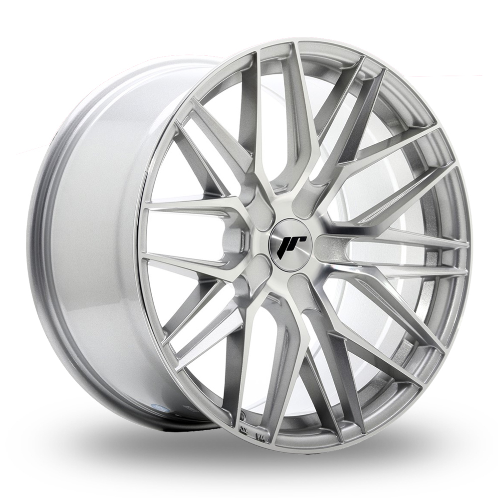 Japan Racing JR28 (9.5x19) (Custom Fitment) Silver Machined Face Alloy Wheels