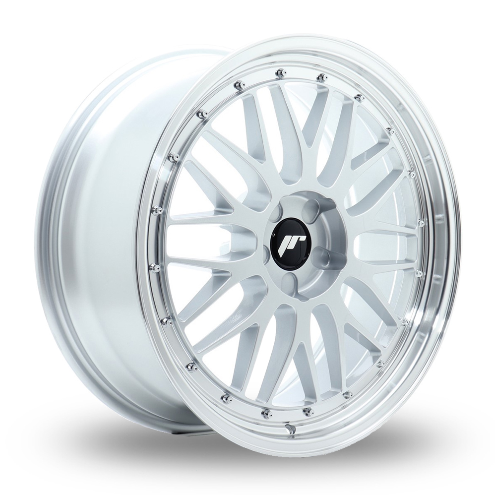 Japan Racing JR23 (8x20) (Custom Fitment) Hyper Silver Machined Lip Alloy Wheels
