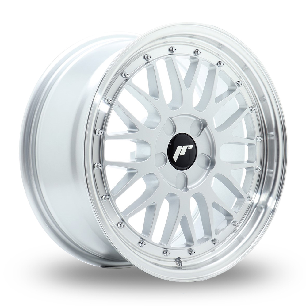 Japan Racing JR23 (8x17) (Custom Fitment) Hyper Silver Machined Lip Alloy Wheels
