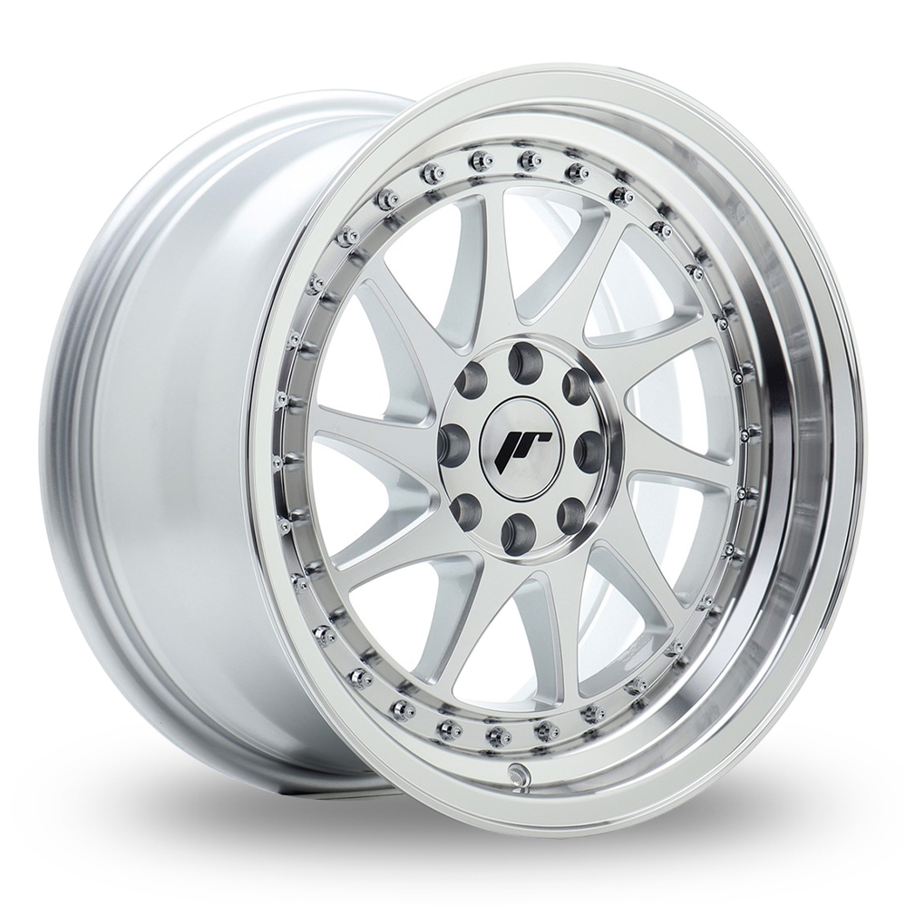 Japan Racing JR26 (8x16) Silver Machined Face Alloy Wheels