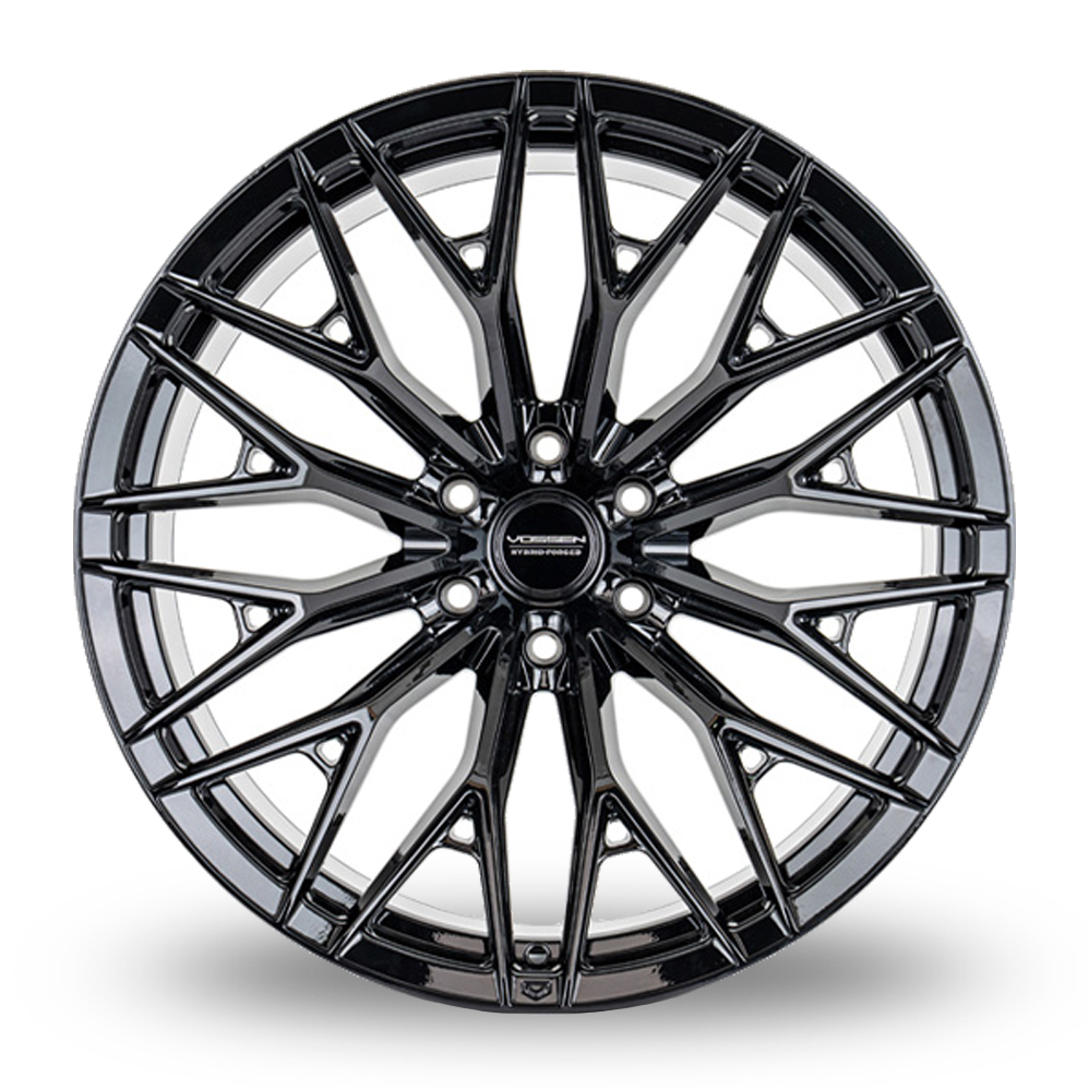 22" Vossen HFX-6 (10x22) (Super Deep Concave) Gloss Black Alloy Wheels