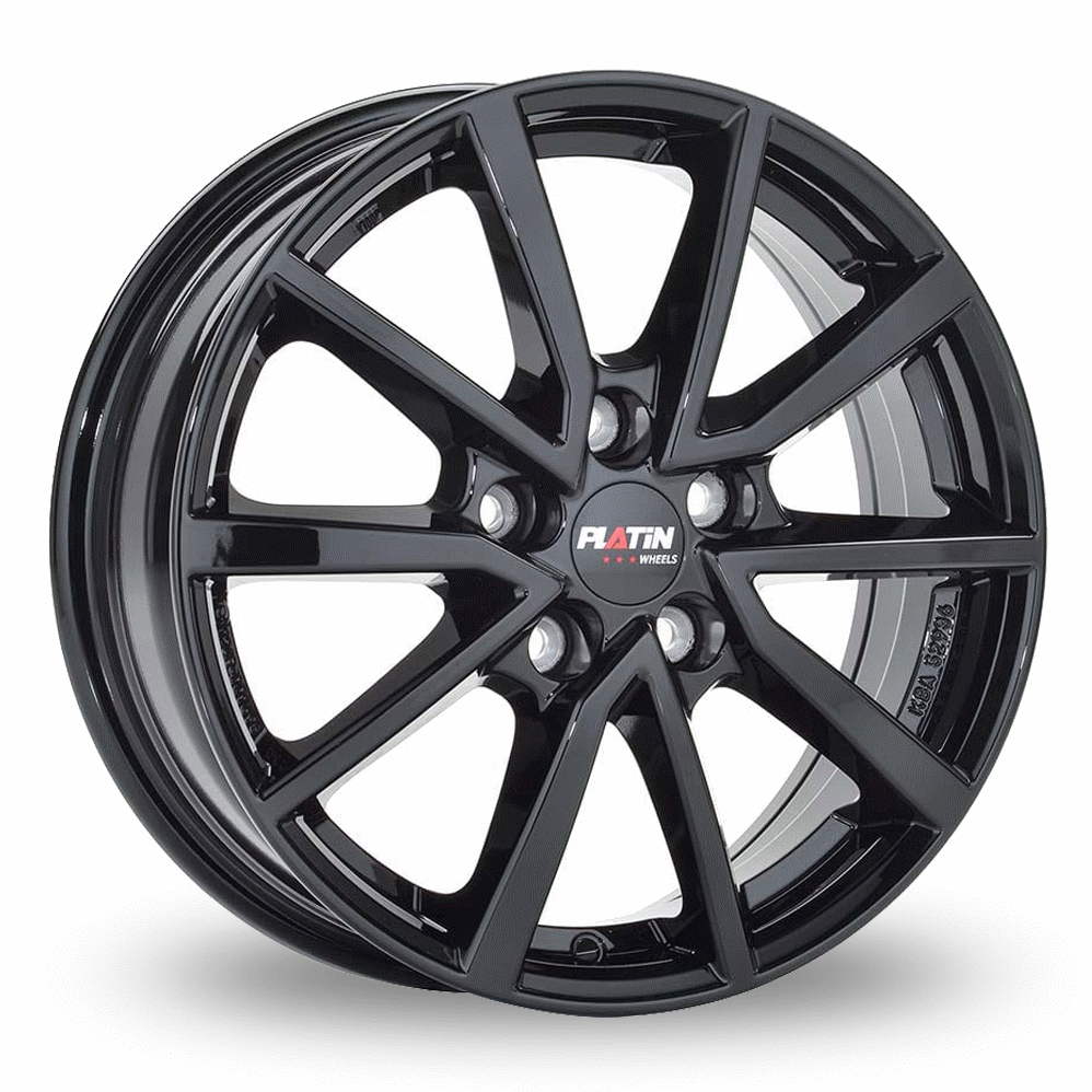 17" Platin P 95 Gloss Black Alloy Wheels