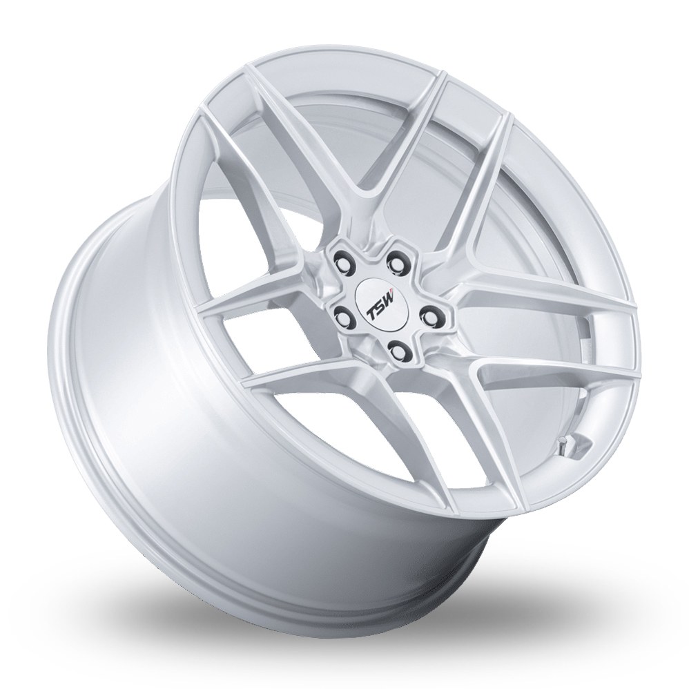 20" TSW TW008 Slipstream (USA Warehouse) Gloss Silver Polished Alloy Wheels