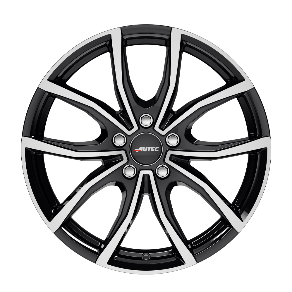 18" Autec Vidron Black Polished Alloy Wheels