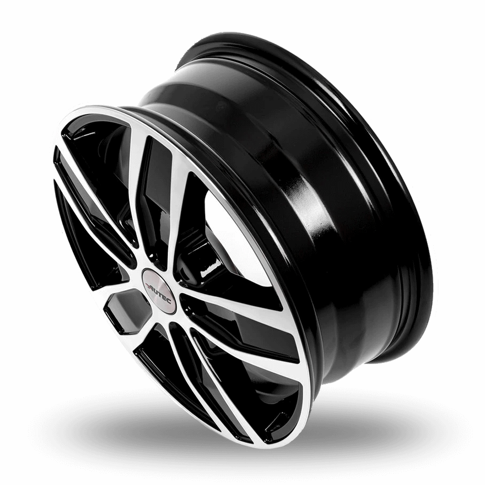16" Autec Quantro Black Polished Alloy Wheels