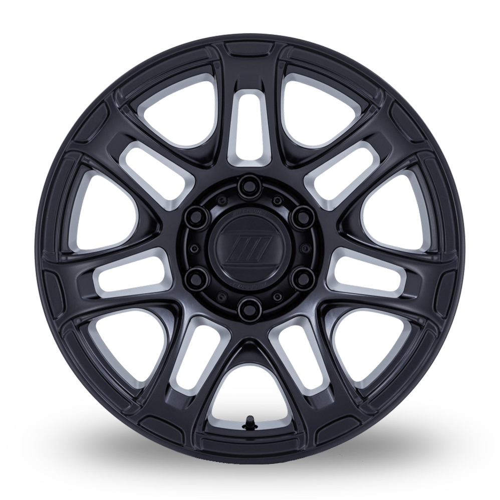 17" Pro Comp Alloys PA204 Roughneck Matt Black Alloy Wheels