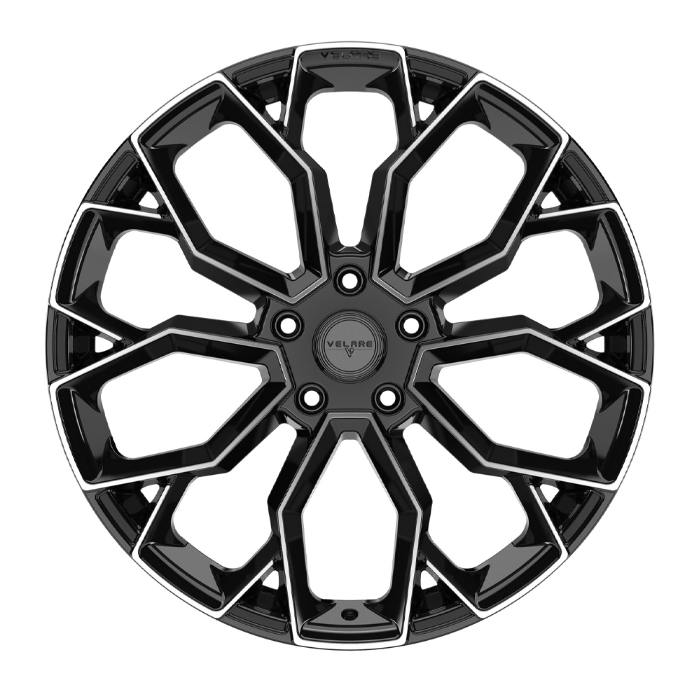 22" Velare VLR15 Gloss Black Machined Alloy Wheels