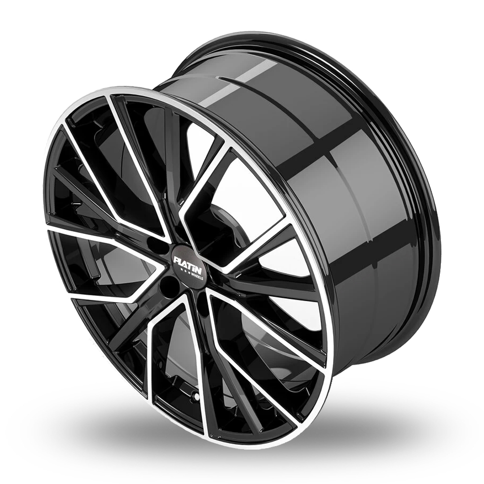 20" Platin P 102 Black Polished Alloy Wheels