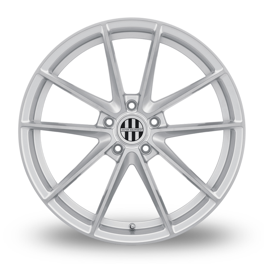 18" Victor Equipment Zuffen Silver With Brushed Face Alloy Wheels