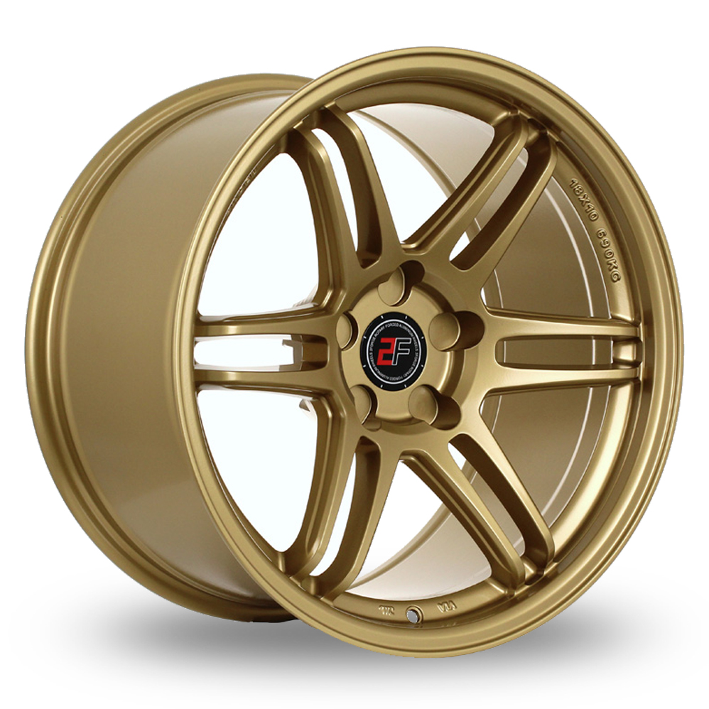 2FORGE ZF5 Gloss Gold Alloy Wheels