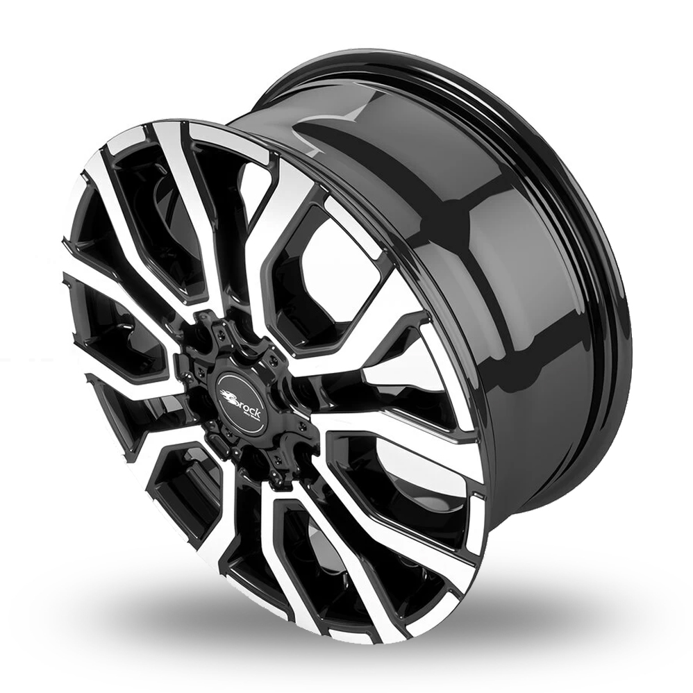 16" RC Design RC35 Gloss Black Polished Alloy Wheels