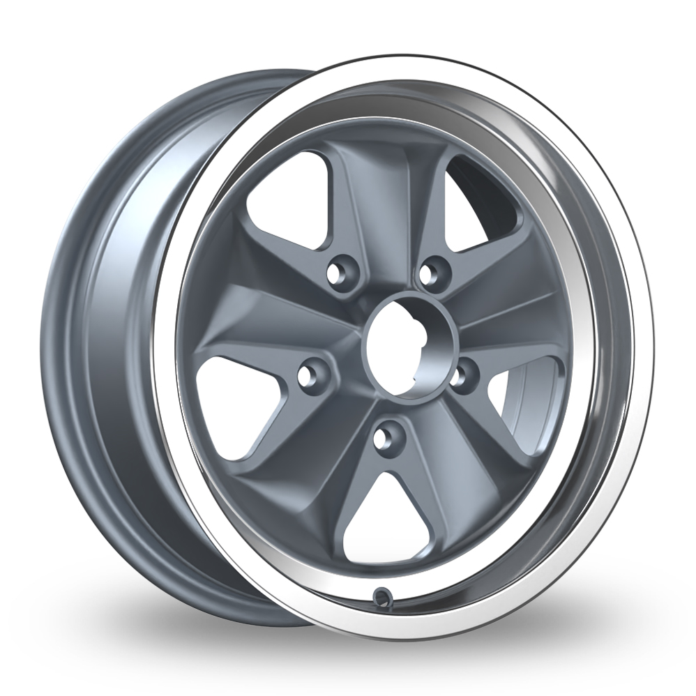 Fondmetal HF15 Matt Silver Machined Lip Alloy Wheels