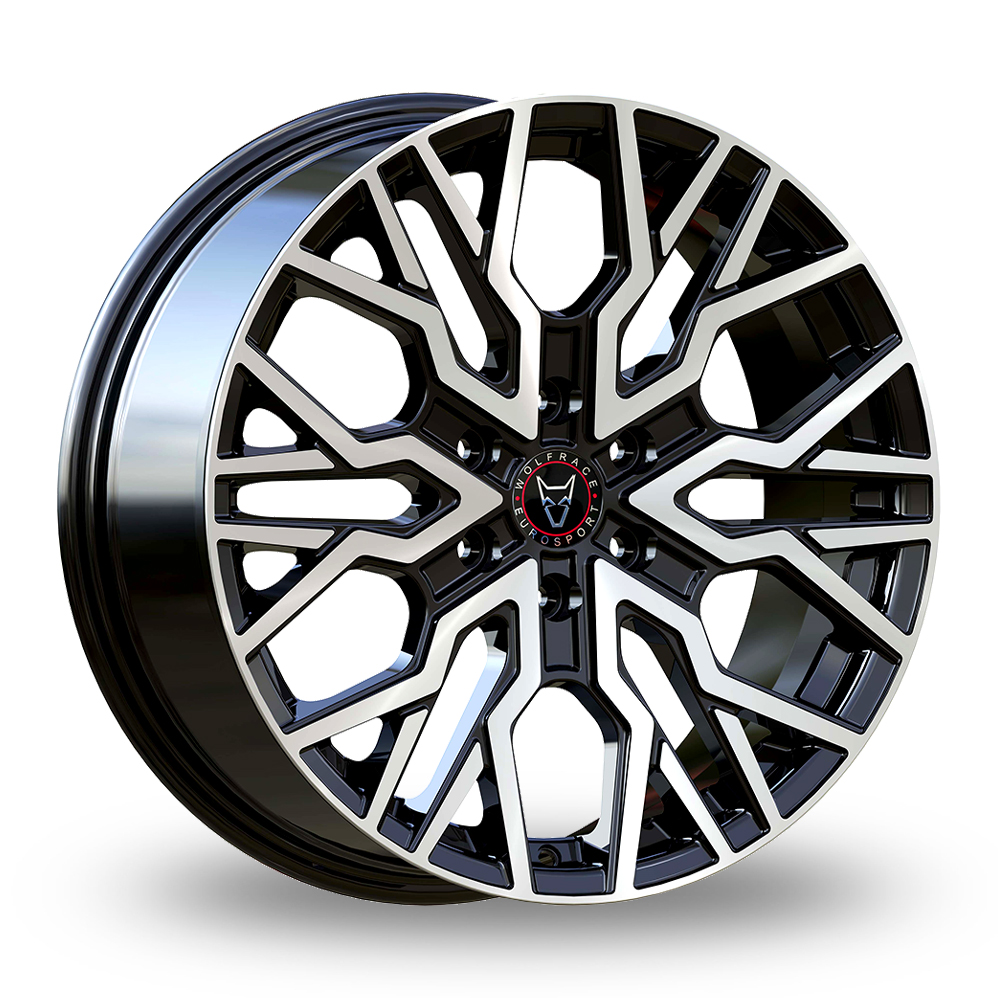 Wolfrace Eurosport Munich Super 6 Gloss Black Polished Alloy Wheels