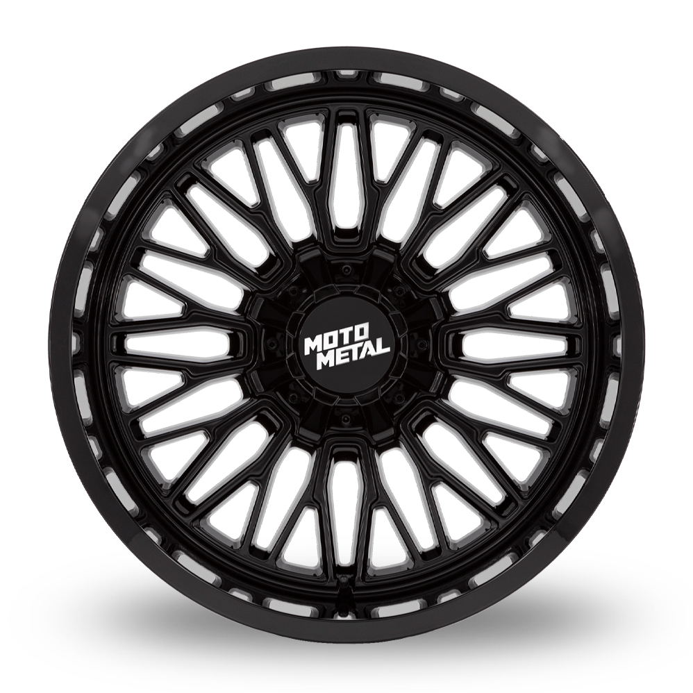22" Moto Metal MO809 Stinger Gloss Black Alloy Wheels