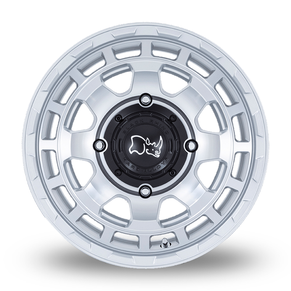 14 Inch Black Rhino Chamber UTV (USA Warehouse) Hyper Silver Machined Alloy Wheels