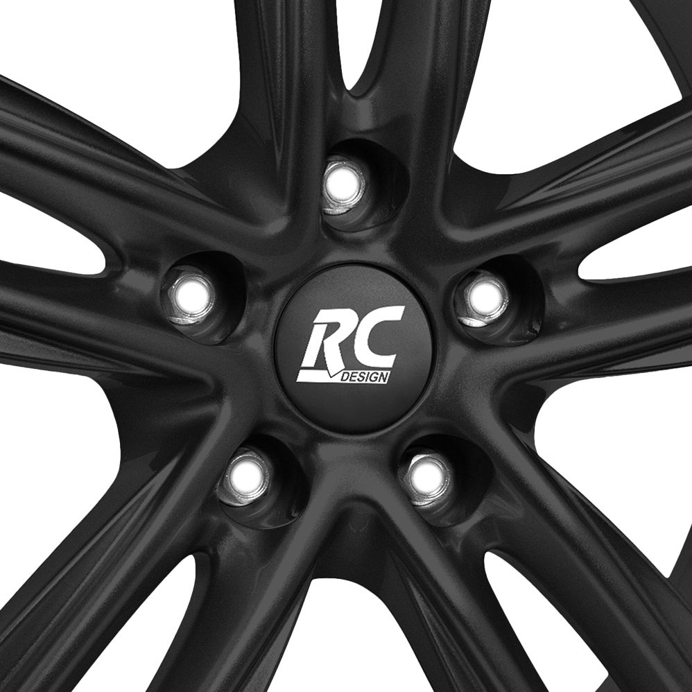 16" RC Design RC27 Matt Black Alloy Wheels