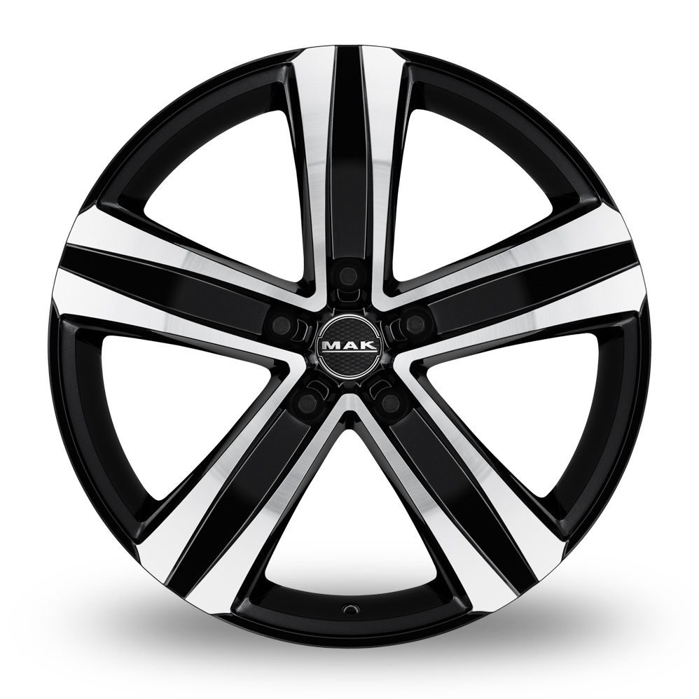 16" MAK STONE5 3 Black Mirror Alloy Wheels