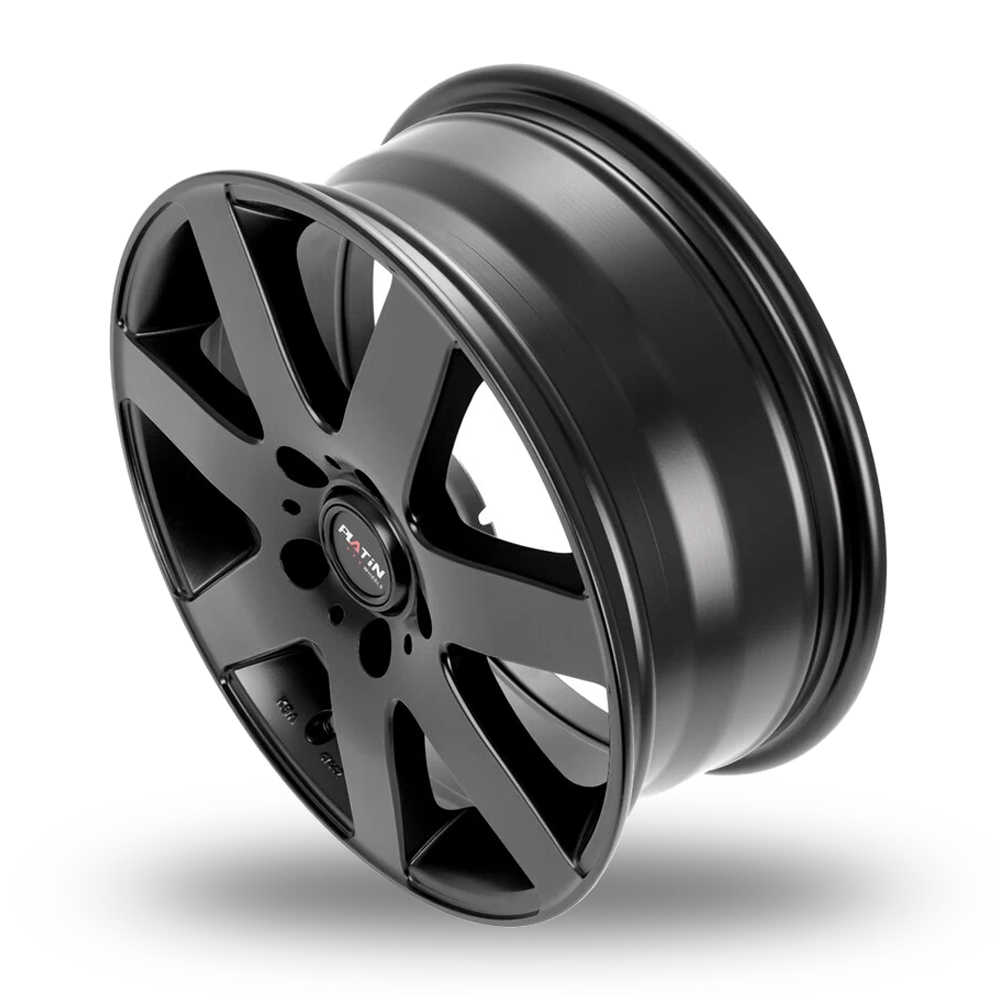 16" Platin P 04 Matt Black Alloy Wheels
