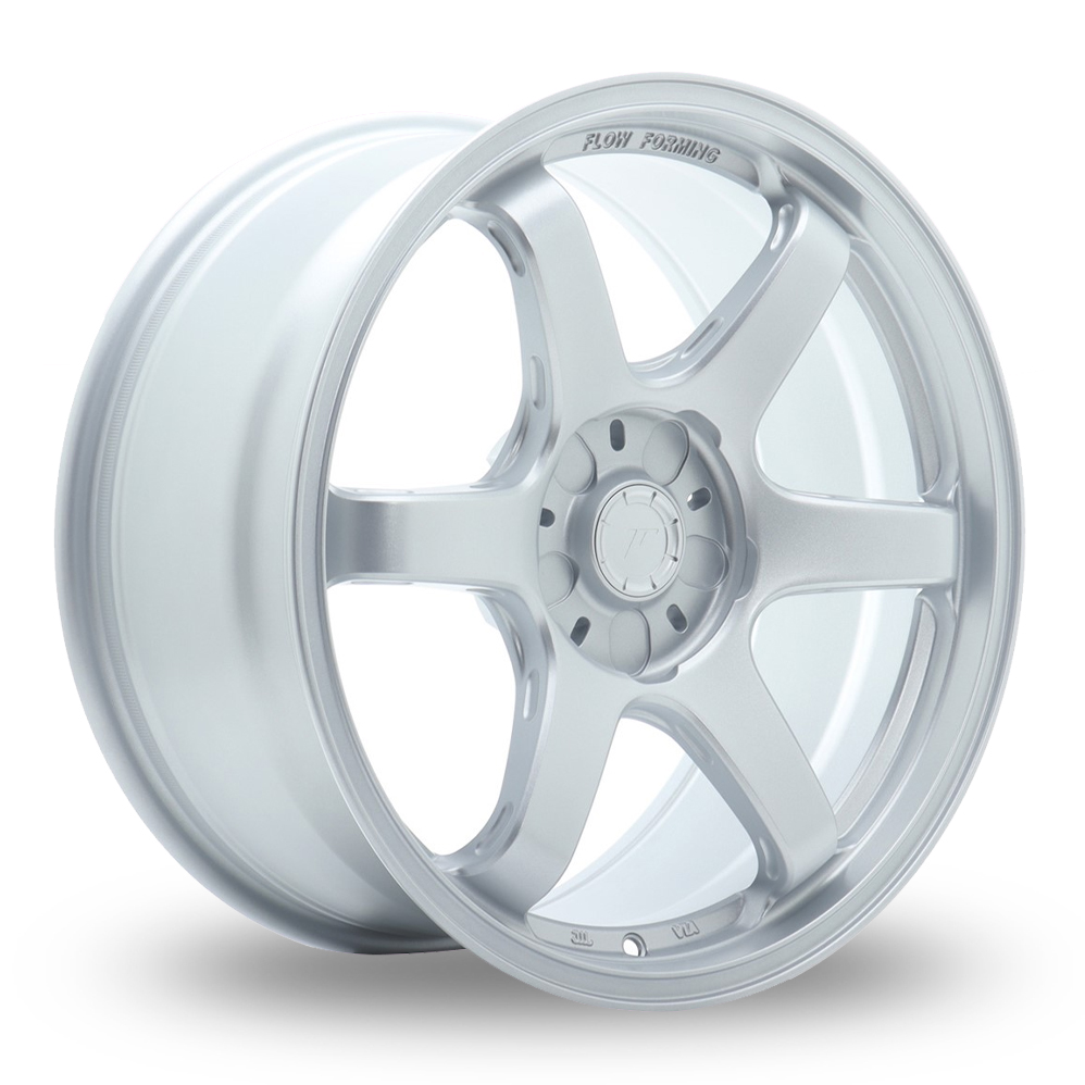 Japan Racing SL-03 (8.5x18) (Custom Fitment) Matt Silver Alloy Wheels