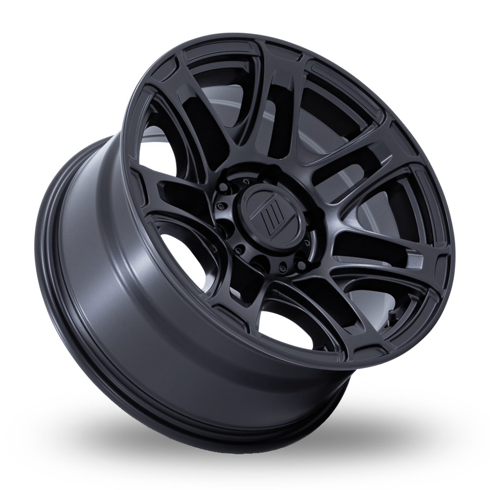 17" Pro Comp Alloys PA204 Roughneck Matt Black Alloy Wheels
