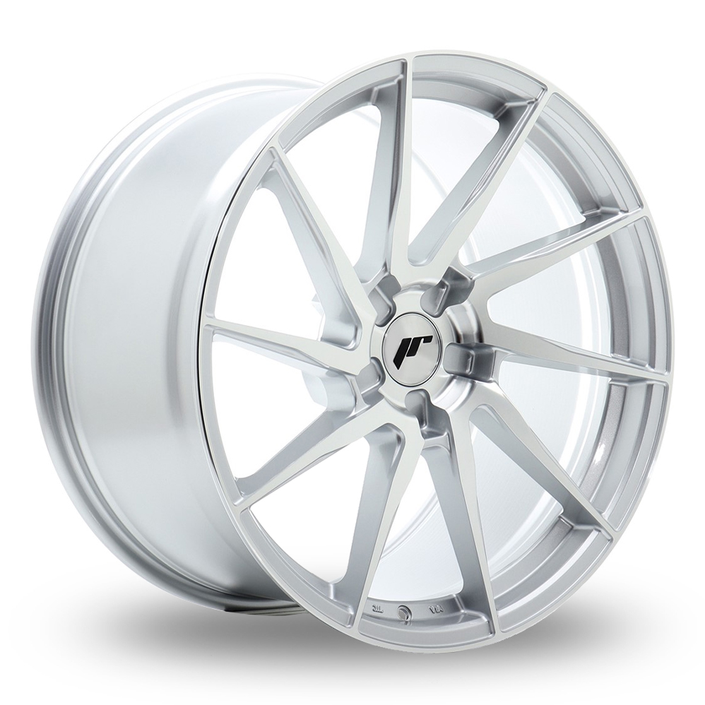 Japan Racing JR36 (10.5x20) (Custom Fitment) Silver Machined Face Alloy Wheels