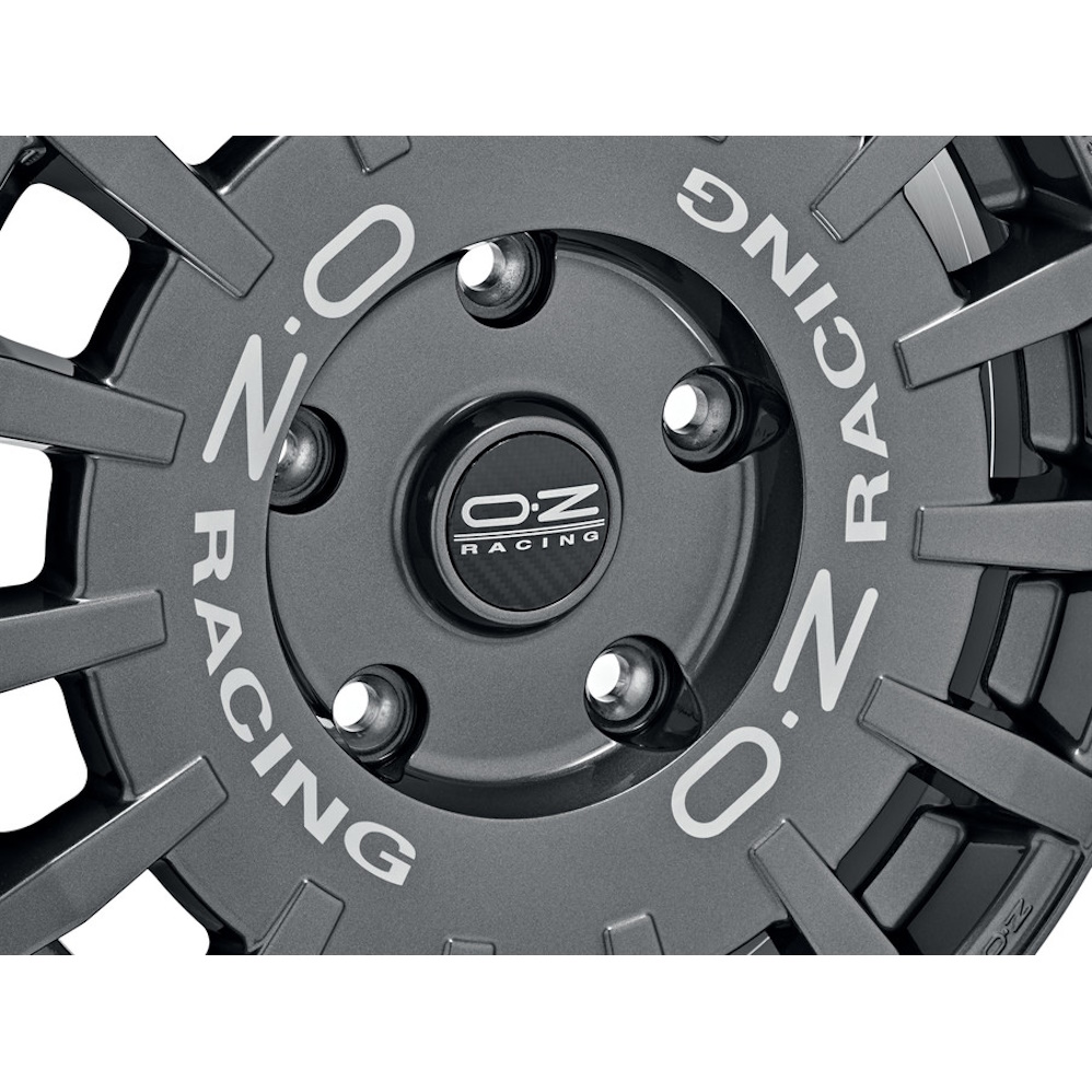 18" OZ Racing Rally Racing VAN Dark Graphite Silver Lettering Alloy Wheels