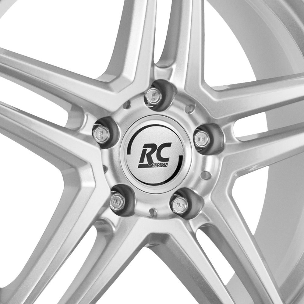 18" RC Design RCD17 Crystal Silver Alloy Wheels