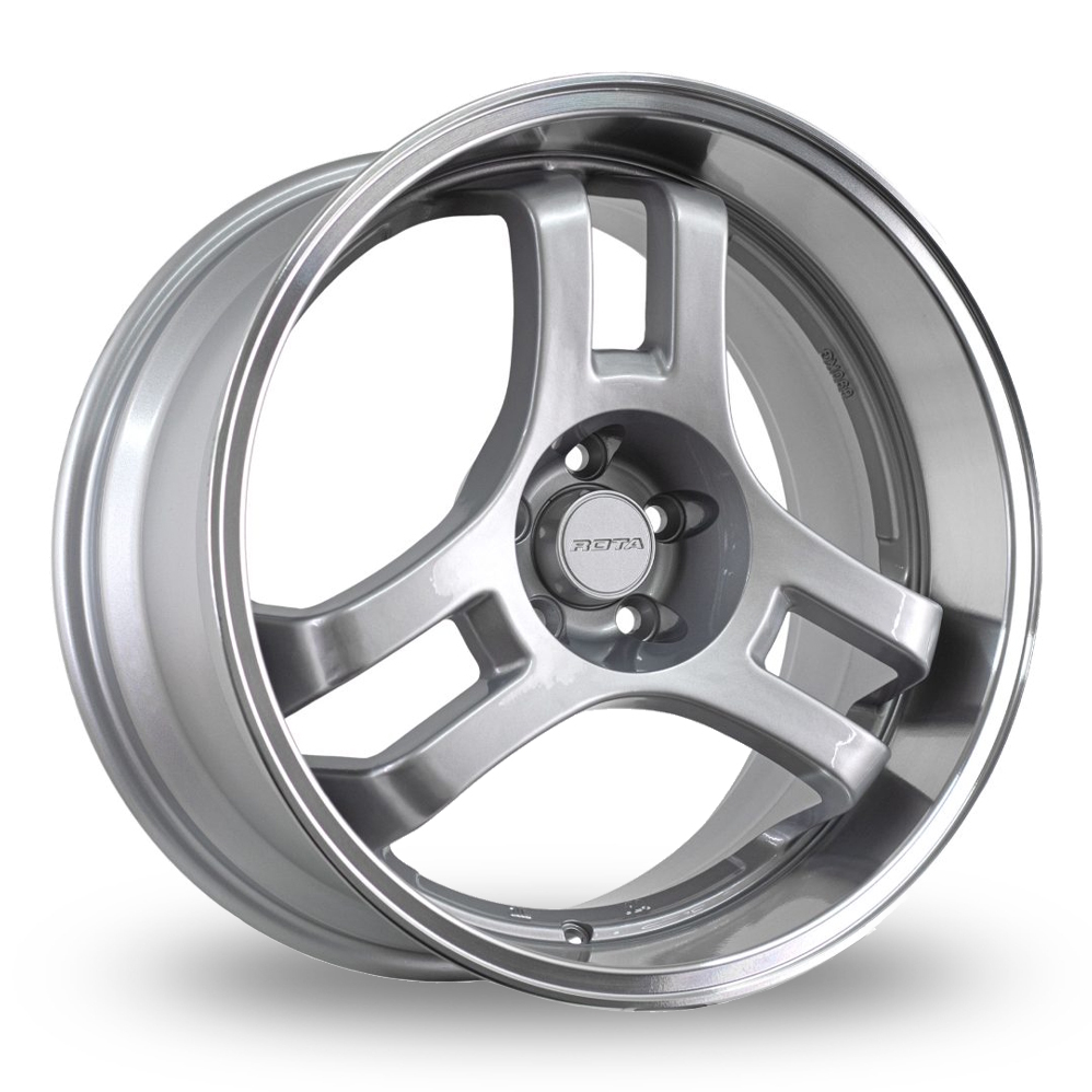 Rota HM3 Silver Polished Lip Alloy Wheels