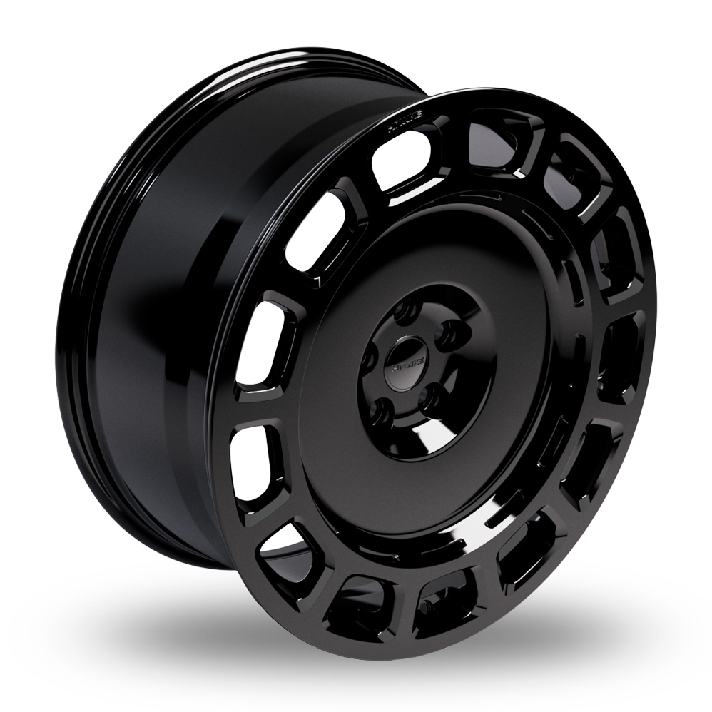 22" Hawke OCTAD Black Alloy Wheels