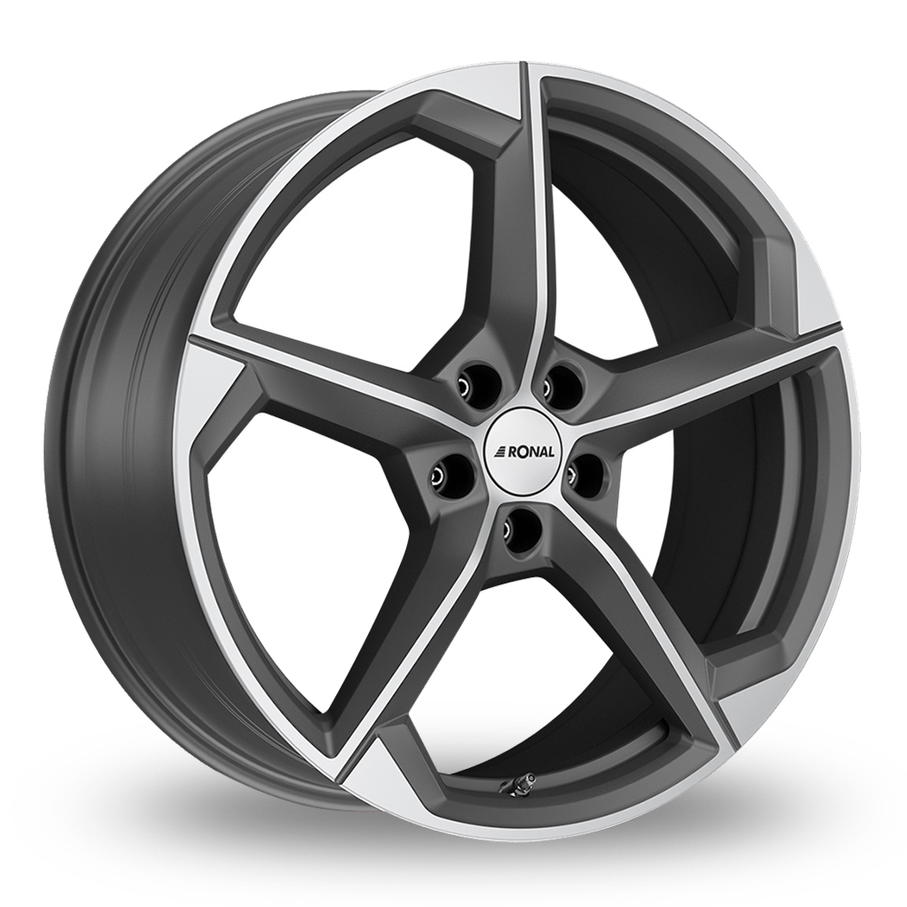 Ronal R66 Orbit Matt Grey Polished Alloy Wheels