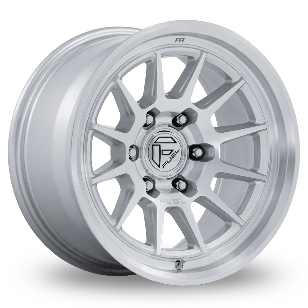 Fuel Off-Road FC902 Spur (USA Warehouse) Gloss Silver Machined Alloy Wheels