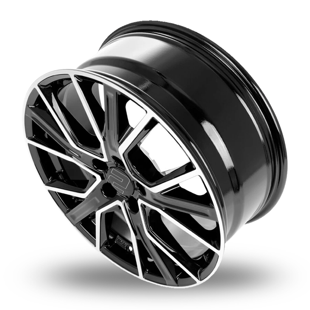 18" 2DRV WH34 Black Machined Alloy Wheels