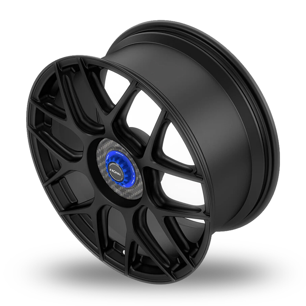 20" Ronal RF1 REV-CRM Matt Black Alloy Wheels