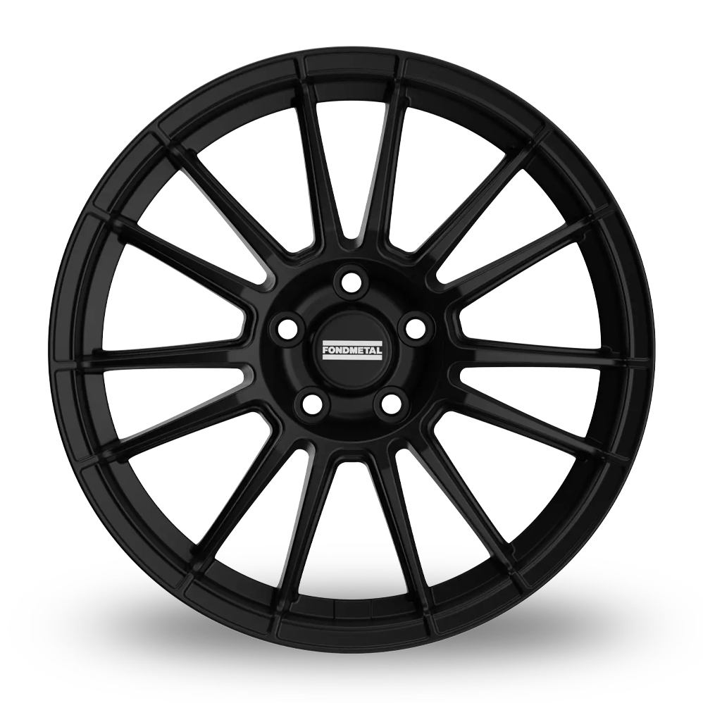 18" Fondmetal 9RR Matt Black Alloy Wheels