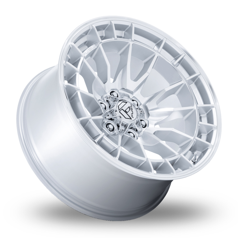 18" Fuel Off-Road FC888 Revolt Hyper Silver With Machined Face Alloy Wheels