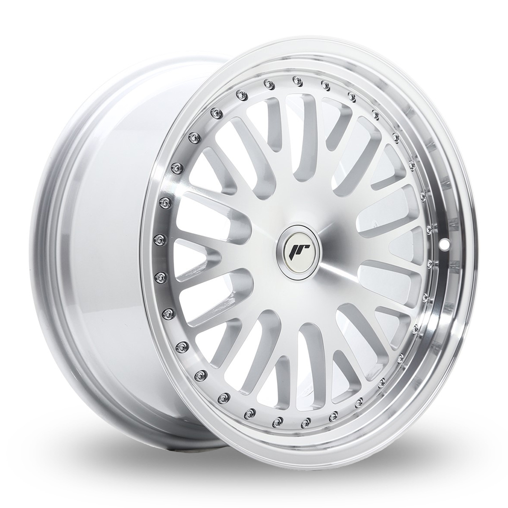 Japan Racing JR10 (8.5x19) (Custom Fitment) Silver Machined Face Alloy Wheels