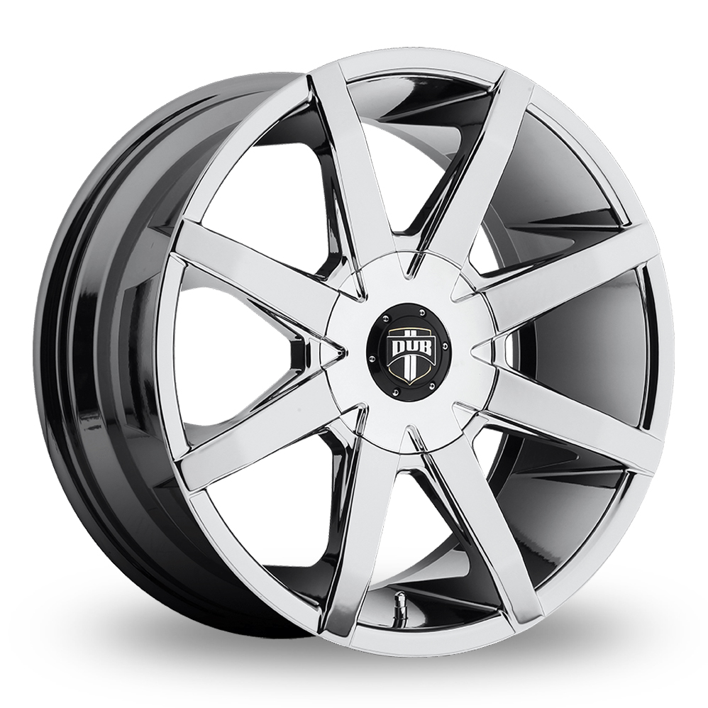 DUB S201 Push (USA Warehouse) Chrome Plated Alloy Wheels