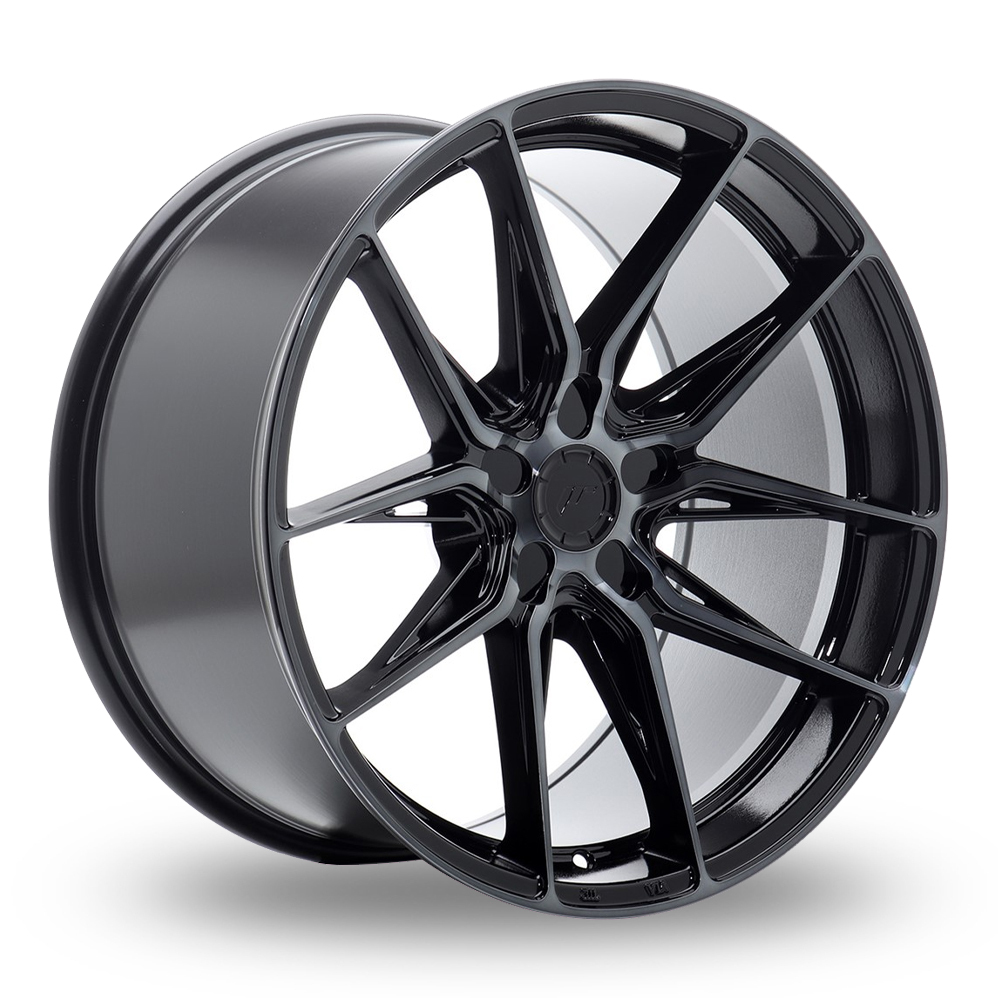 Japan Racing JR44 (9.5x19) (Custom Fitment) Black Machined Tinted Face Alloy Wheels