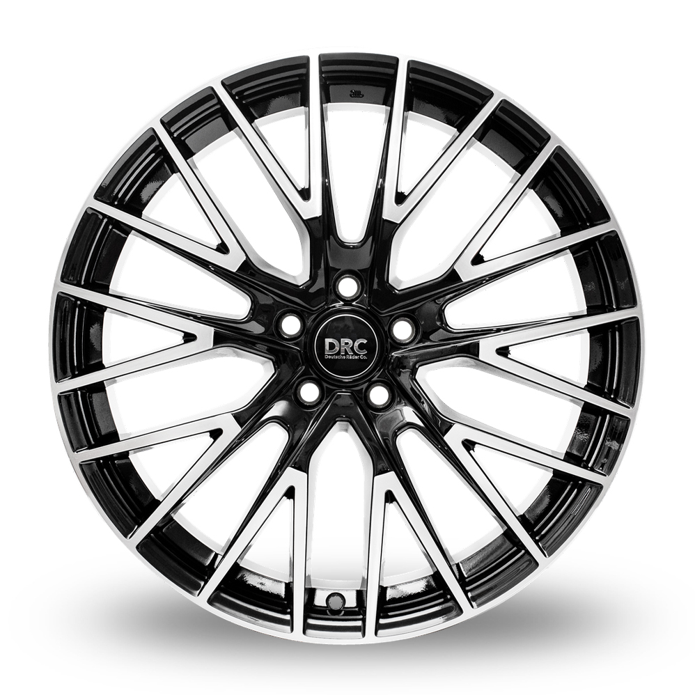 20" DRC Cyclone Gloss Black Polished Alloy Wheels