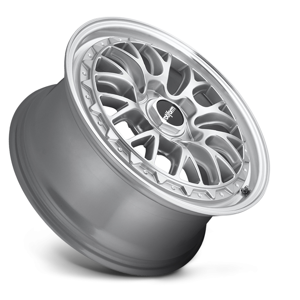 18" Rotiform R155 LSR Gloss Silver Machined Alloy Wheels