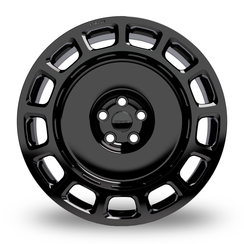 22" Hawke OCTAD Black Alloy Wheels
