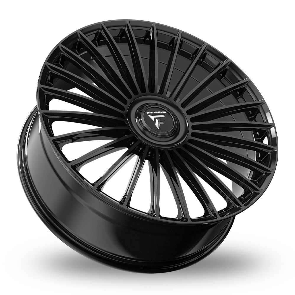24" Fondmetal FS370 Fittipaldi Gloss Black Alloy Wheels