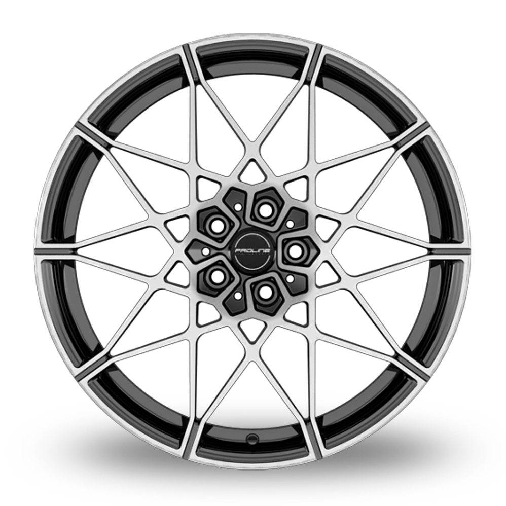 21" Proline PFM Forged Black Polished Alloy Wheels