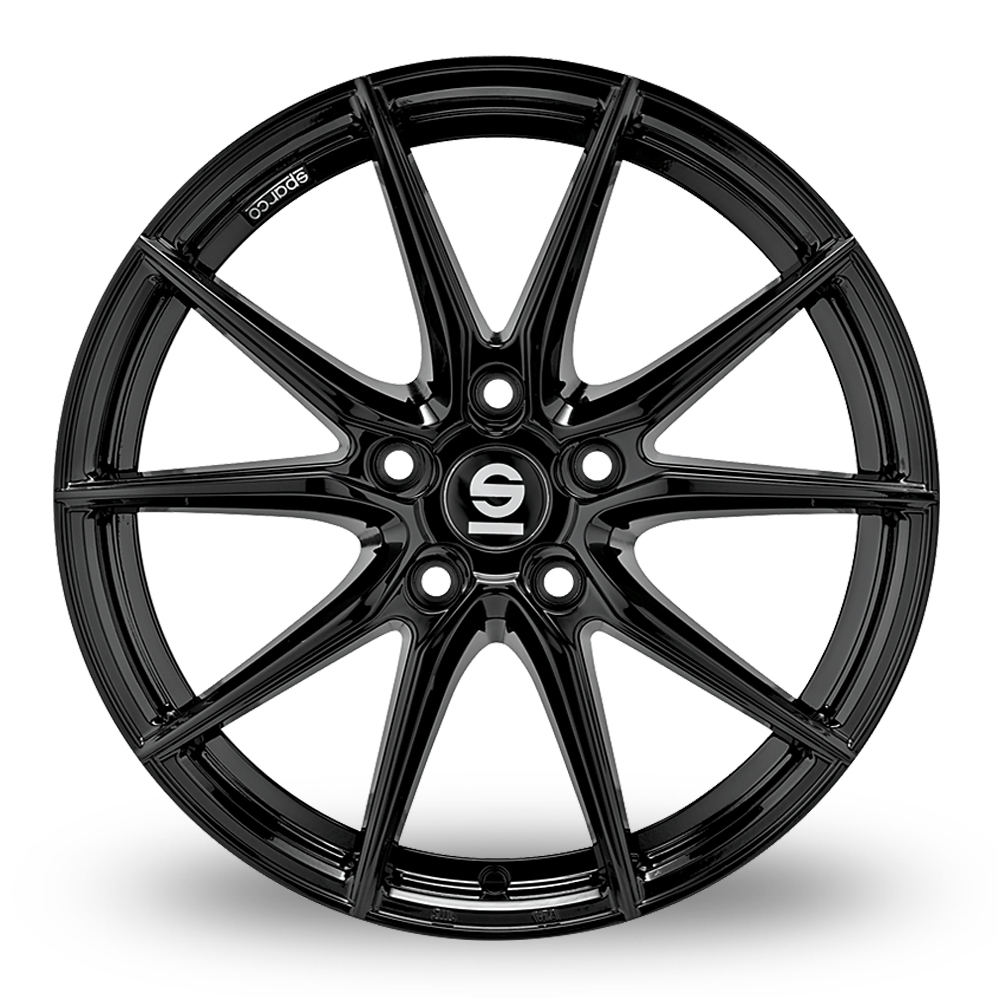 17" Sparco DRS Gloss Black Alloy Wheels