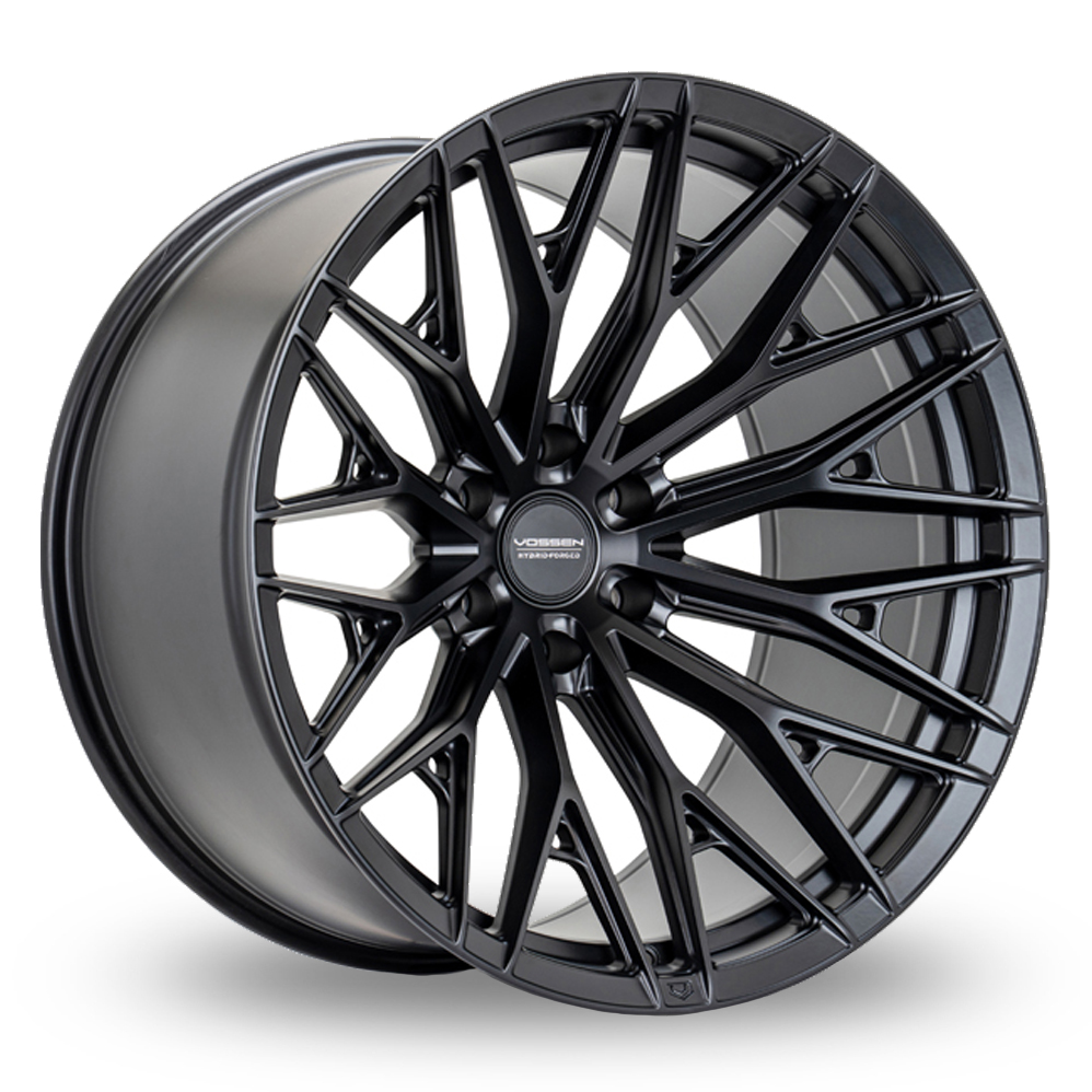 Vossen HFX-6 (9x17) (Super Deep Concave) Satin Black Alloy Wheels