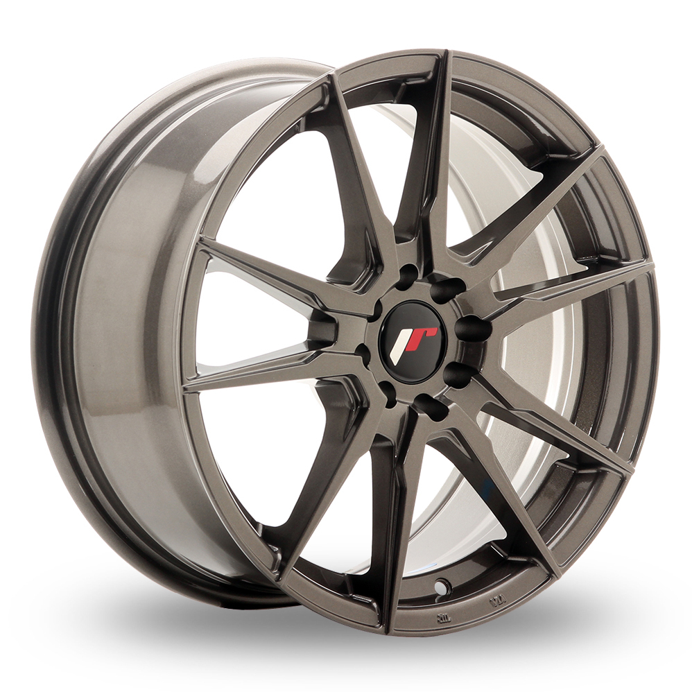 17 Inch Japan Racing JR21 (7x17) Hyper Grey Alloy Wheels